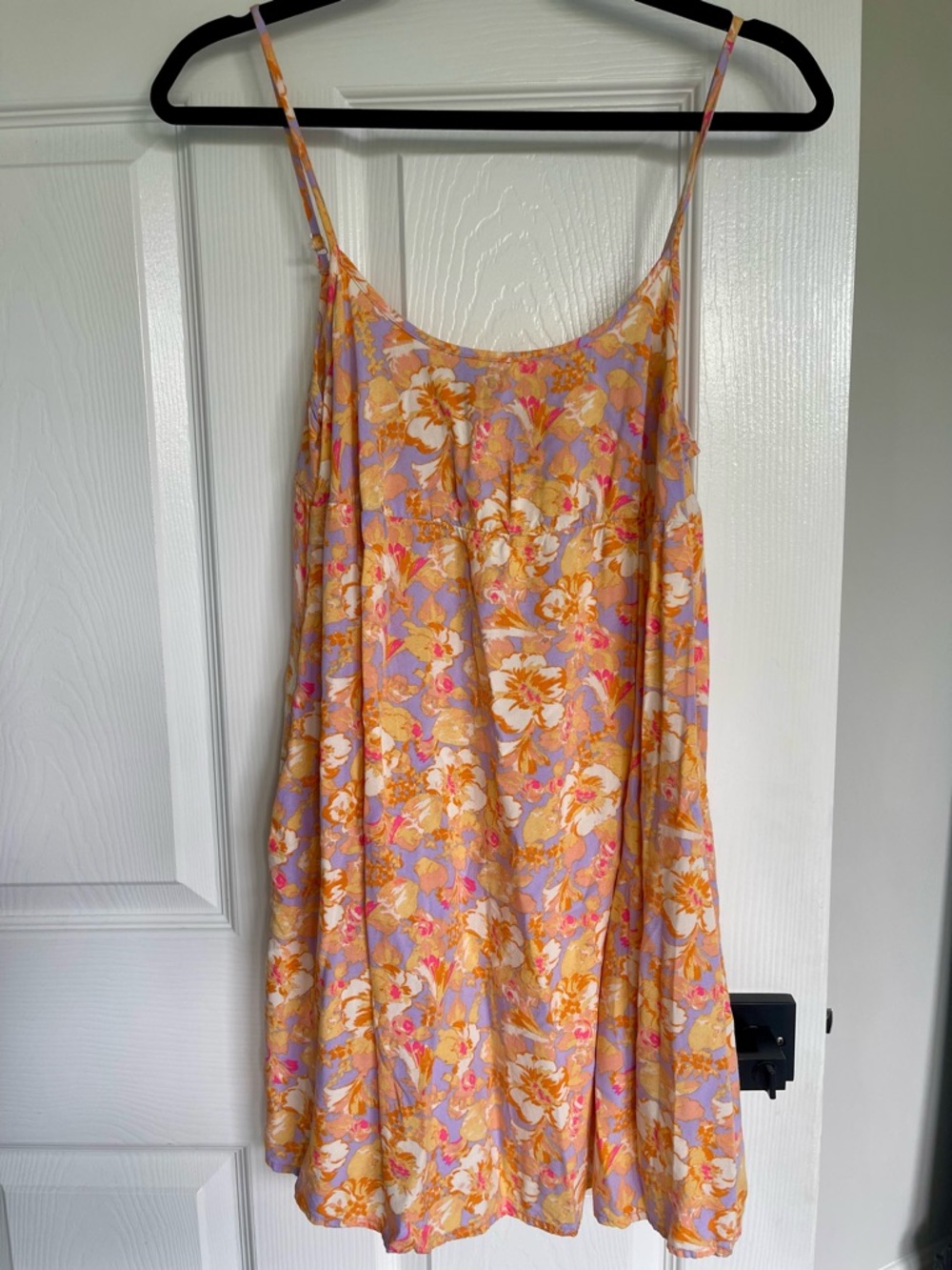 wild fable Lavender and Yellow Floral Mini Slip Dress
